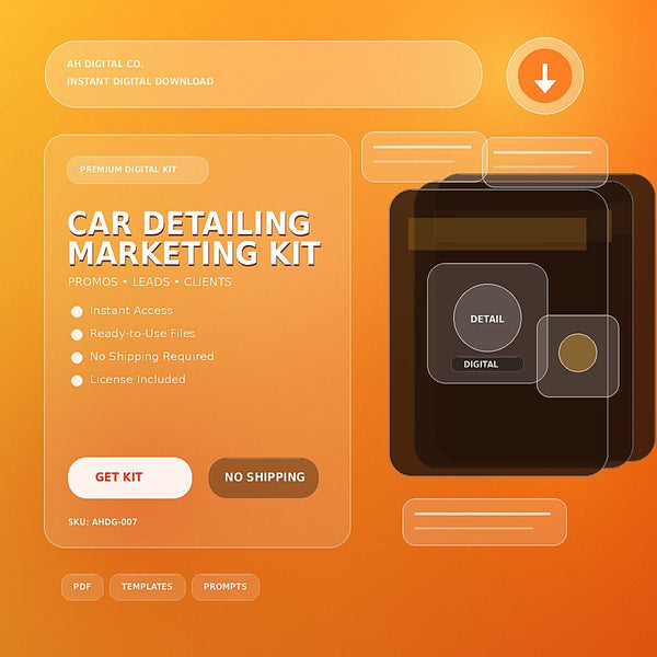 Car Detailing Marketing Kit