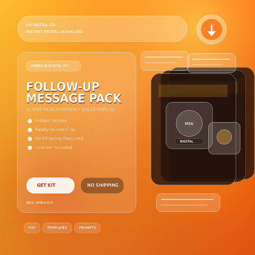 100 Client Follow-Up Messages Pack