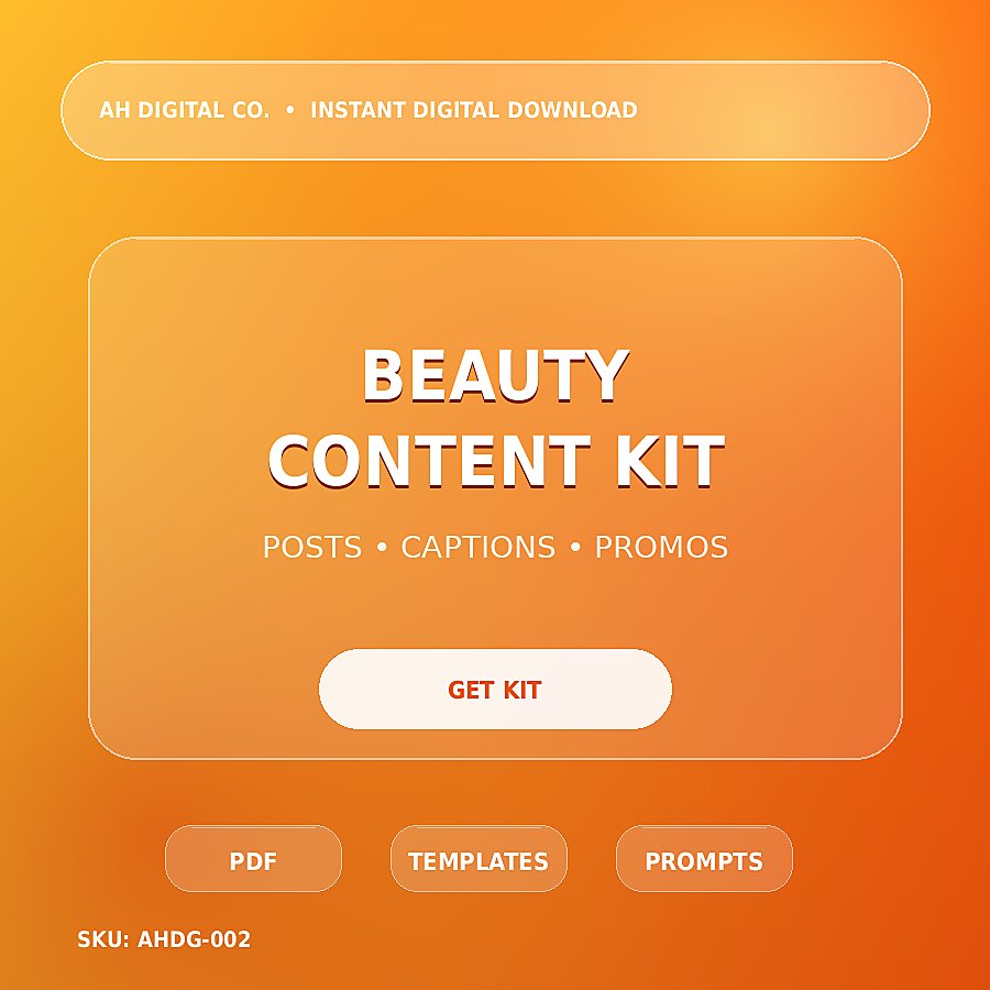 Beauty Business Instagram Content Kit