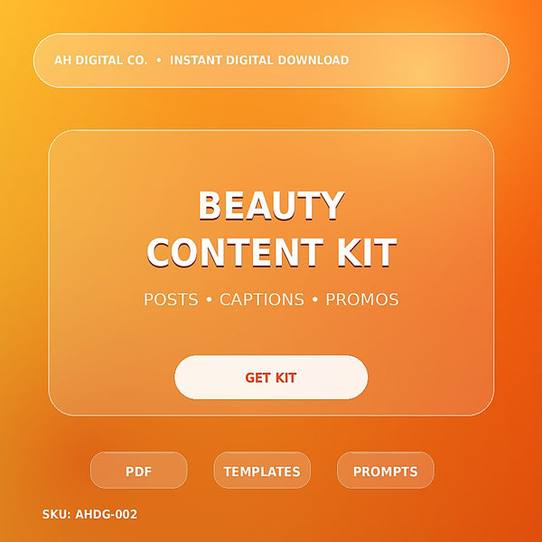 Beauty Business Instagram Content Kit