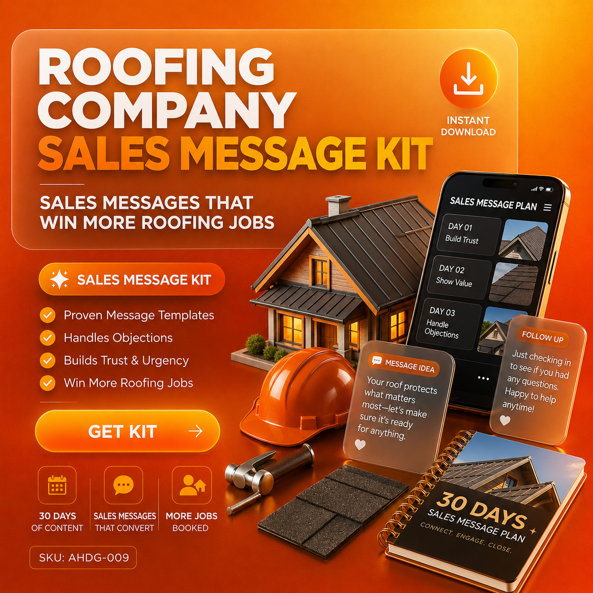 Roofing Company Sales Message Kit